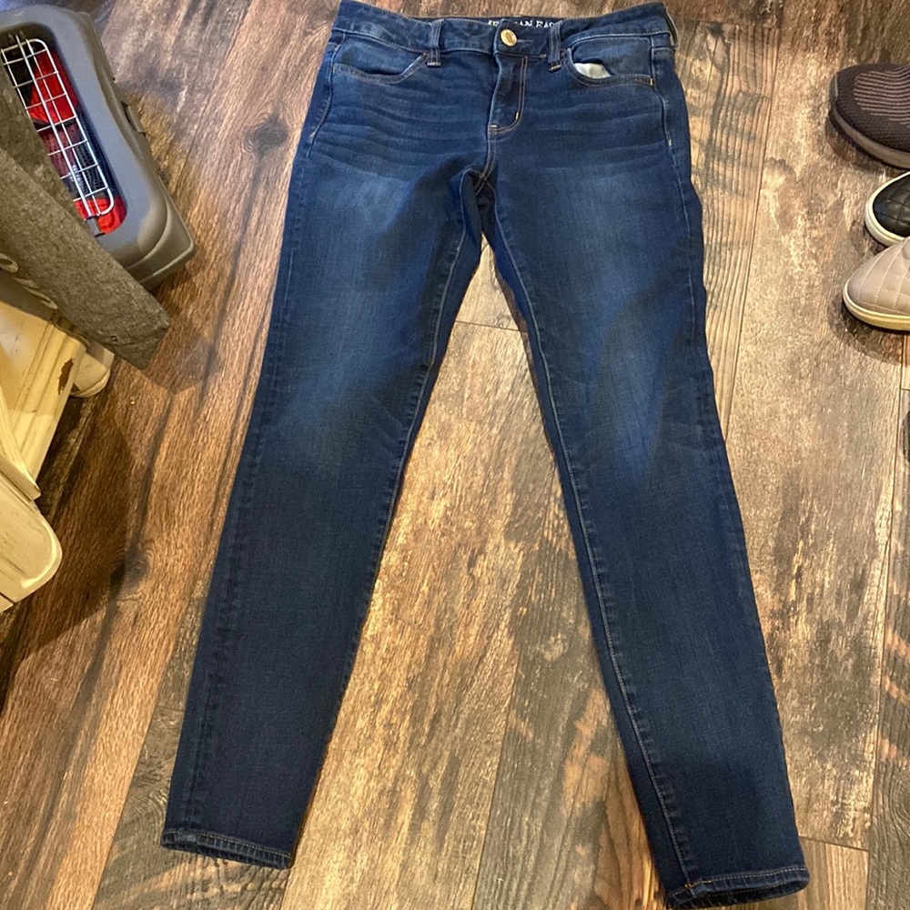 American Eagle Outfiters Super Super Stretch x4 Size 8 Long High Rise Jegging